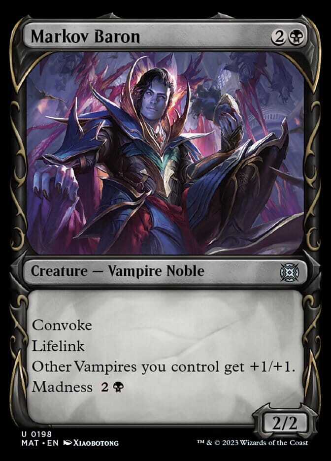 Markov Baron (Showcase Halo Foil) [March of the Machine: The Aftermath] MTG Single Magic: The Gathering  | Multizone: Comics And Games