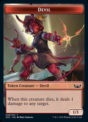 Devil // Dog Double-sided Token [Streets of New Capenna Tokens] MTG Single Magic: The Gathering  | Multizone: Comics And Games