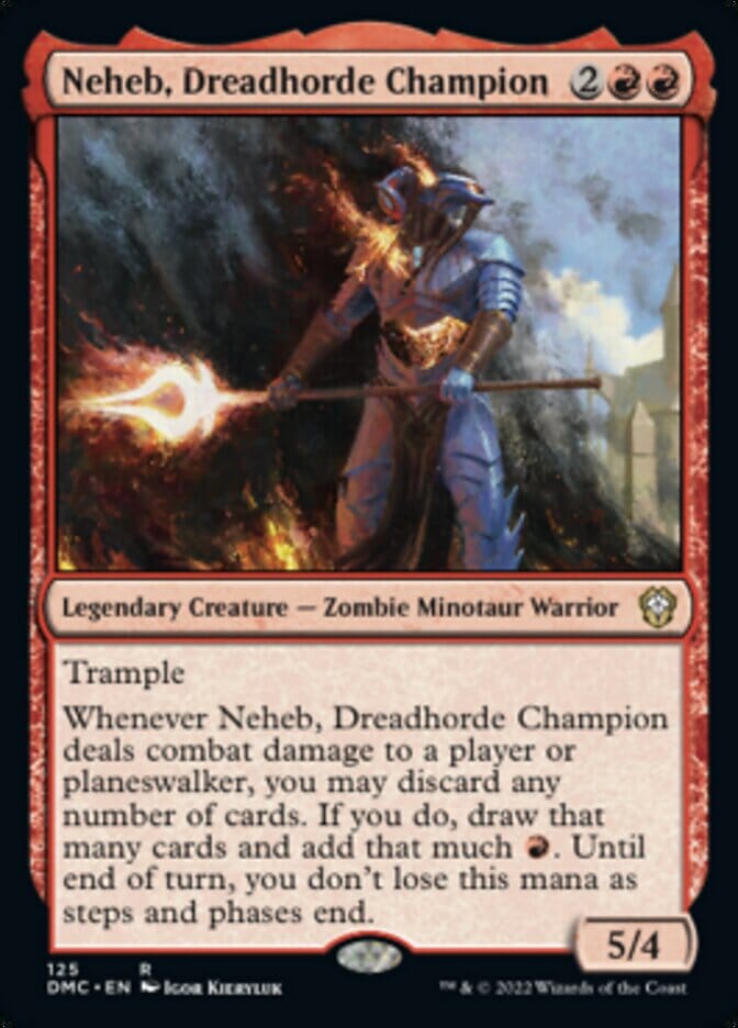 Neheb, Dreadhorde Champion [Dominaria United Commander] MTG Single Magic: The Gathering  | Multizone: Comics And Games