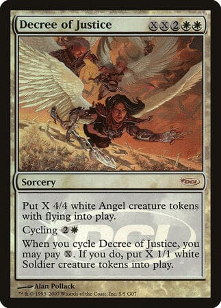 Decree of Justice [Judge Gift Cards 2007] MTG Single Magic: The Gathering  | Multizone: Comics And Games