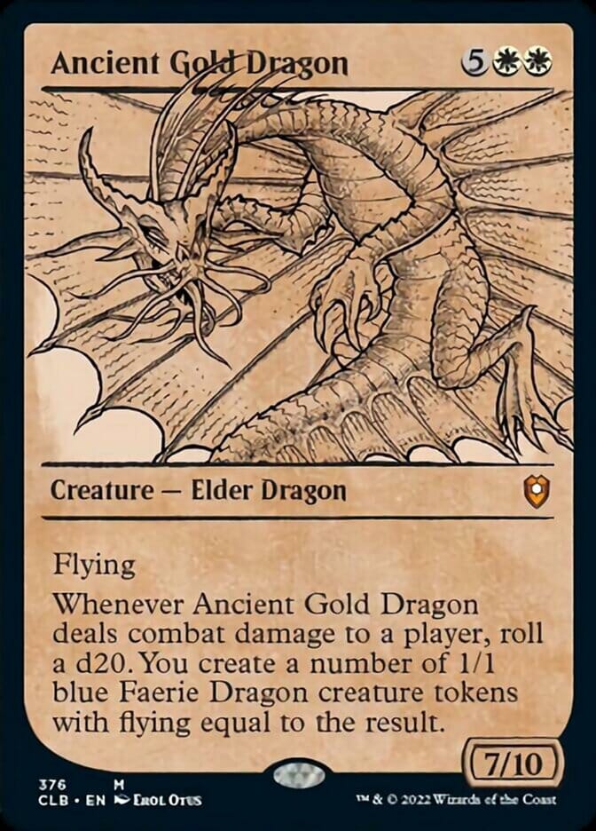 Ancient Gold Dragon (Showcase) [Commander Legends: Battle for Baldur's Gate] MTG Single Magic: The Gathering  | Multizone: Comics And Games