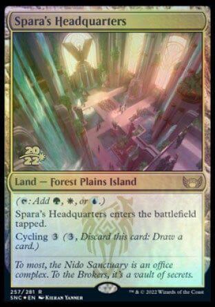 Spara's Headquarters [Streets of New Capenna Prerelease Promos] MTG Single Magic: The Gathering  | Multizone: Comics And Games