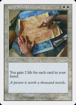 Gerrard's Wisdom [Seventh Edition] MTG Single Magic: The Gathering  | Multizone: Comics And Games