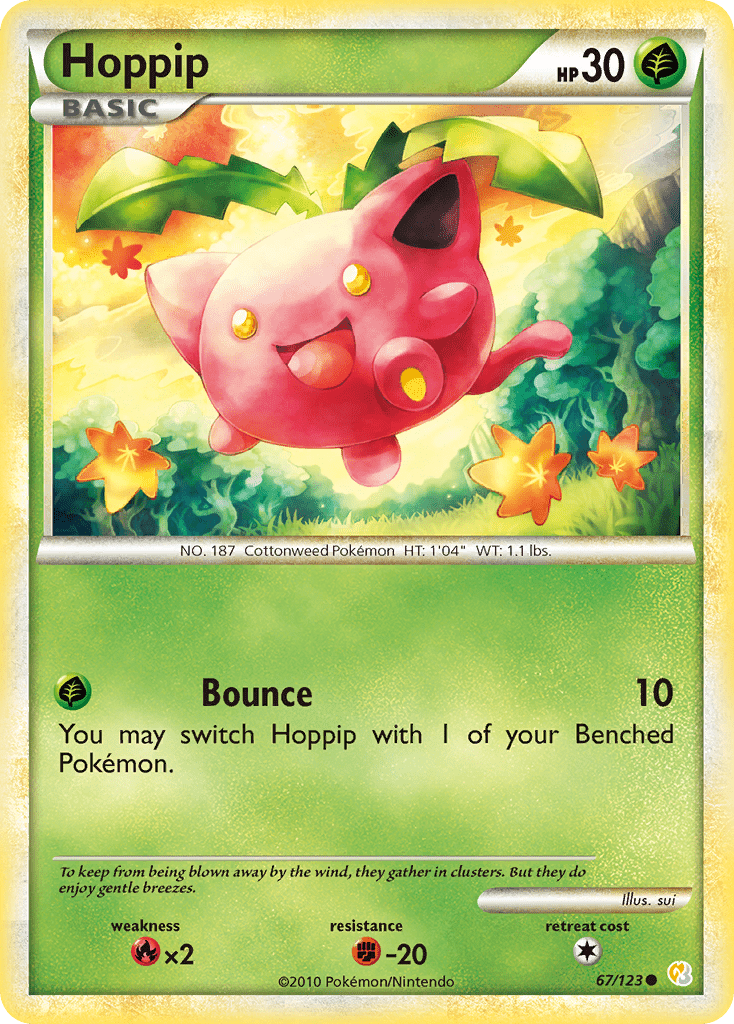 Hoppip (67/123) [HeartGold & SoulSilver: Base Set] Pokemon Single Pokémon  | Multizone: Comics And Games