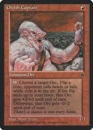 Orcish Captain [Fallen Empires] MTG Single Magic: The Gathering  | Multizone: Comics And Games