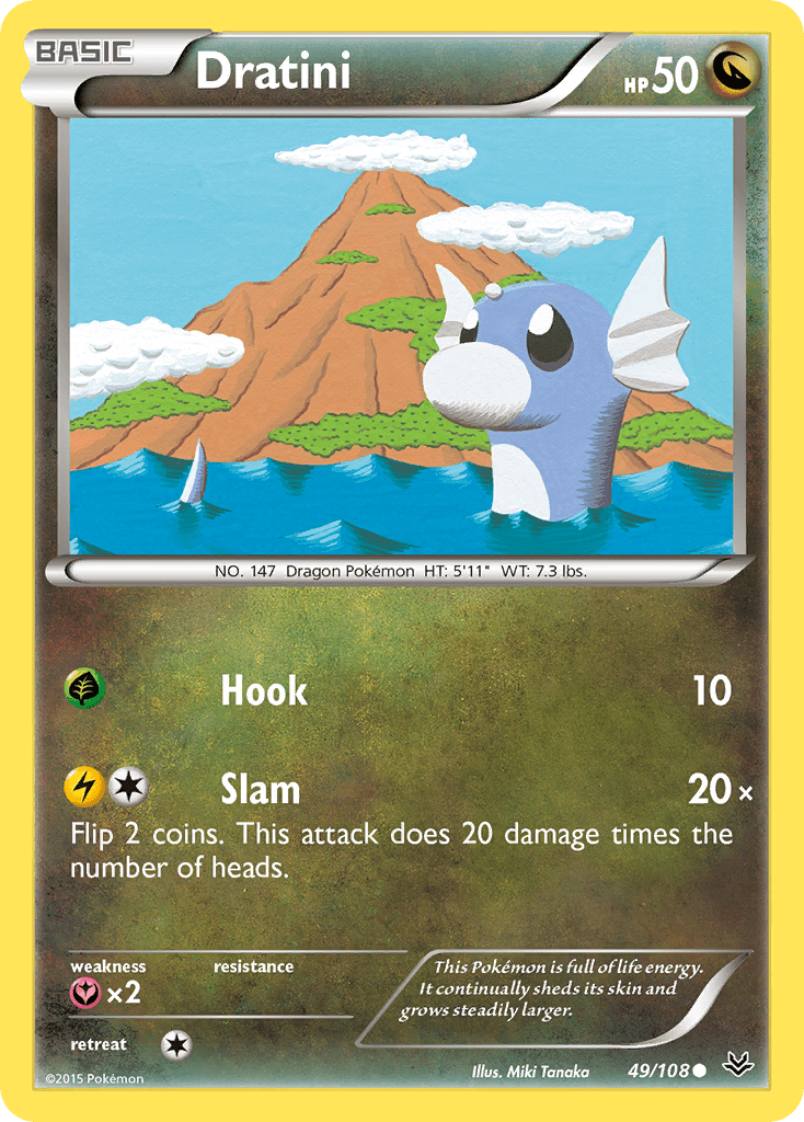 Dratini (49/108) [XY: Roaring Skies] Pokemon Single Pokémon  | Multizone: Comics And Games