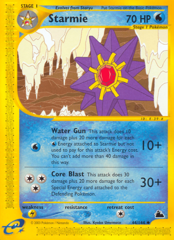 Starmie (44/144) [Skyridge] Pokemon Single Pokémon  | Multizone: Comics And Games