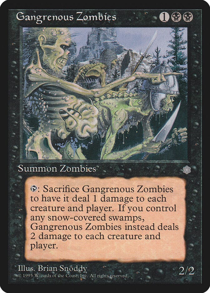 Gangrenous Zombies [Ice Age] MTG Single Magic: The Gathering  | Multizone: Comics And Games