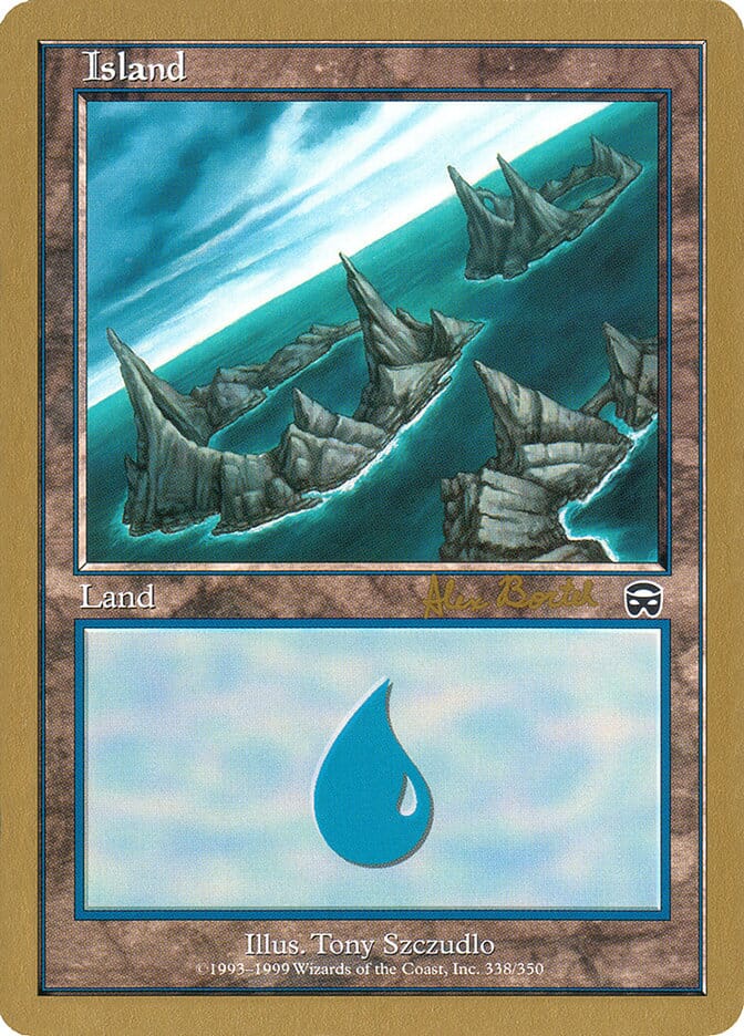 Island (ab338a) (Alex Borteh) [World Championship Decks 2001] MTG Single Magic: The Gathering  | Multizone: Comics And Games