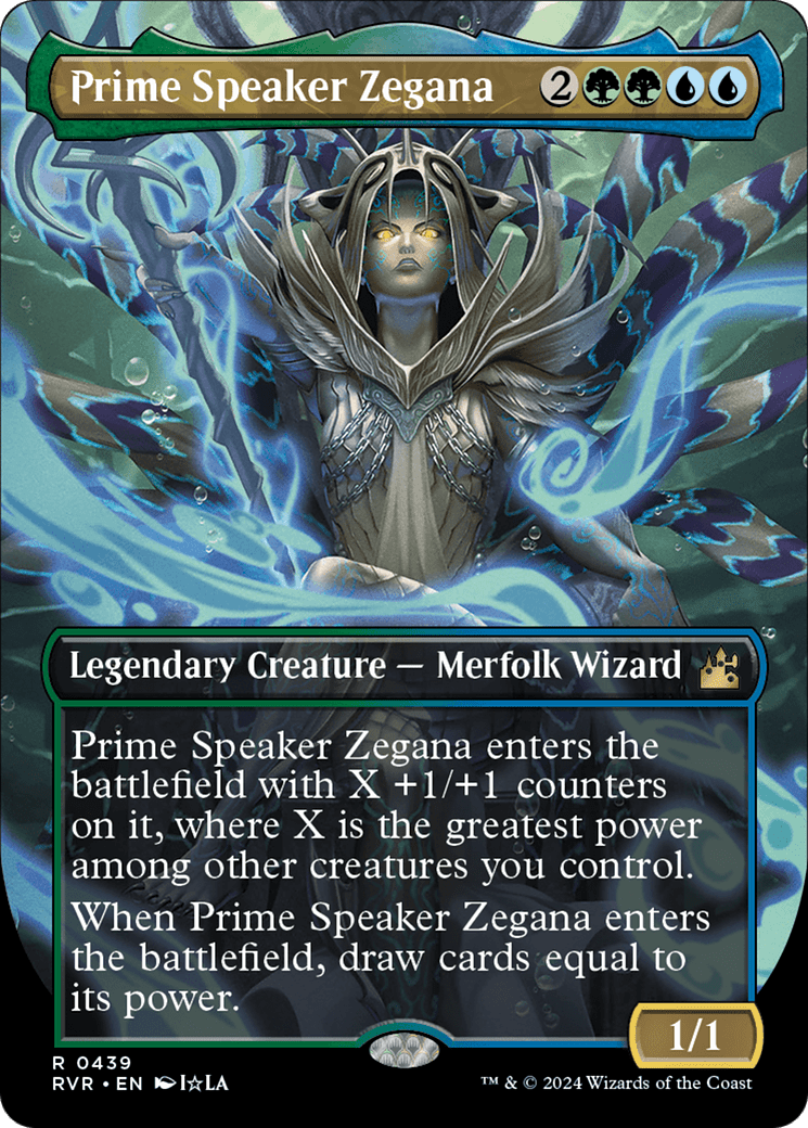 Prime Speaker Zegana (Anime Borderless) [Ravnica Remastered] MTG Single Magic: The Gathering  | Multizone: Comics And Games