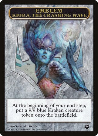 Emblem - Kiora, the Crashing Wave [Born of the Gods Tokens] MTG Single Magic: The Gathering  | Multizone: Comics And Games