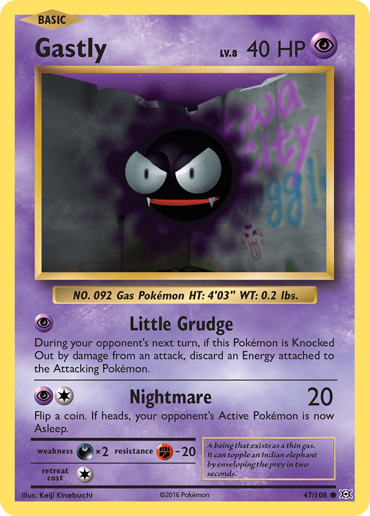 Gastly (47/108) [XY: Evolutions] Pokemon Single Pokémon  | Multizone: Comics And Games