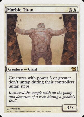 Marble Titan [Ninth Edition] MTG Single Magic: The Gathering  | Multizone: Comics And Games