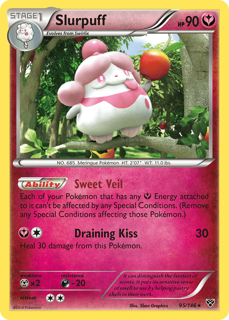 Slurpuff (95/146) [XY: Base Set] Pokemon Single Pokémon  | Multizone: Comics And Games