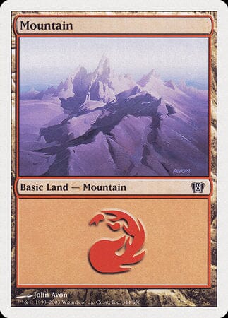 Mountain (344) [Eighth Edition] MTG Single Magic: The Gathering  | Multizone: Comics And Games