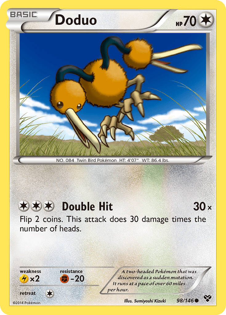 Doduo (98/146) [XY: Base Set] Pokemon Single Pokémon  | Multizone: Comics And Games