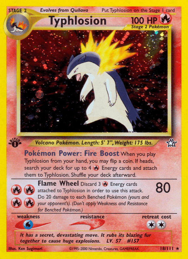 Typhlosion (18/111) [Neo Genesis 1st Edition] Pokemon Single Pokémon  | Multizone: Comics And Games