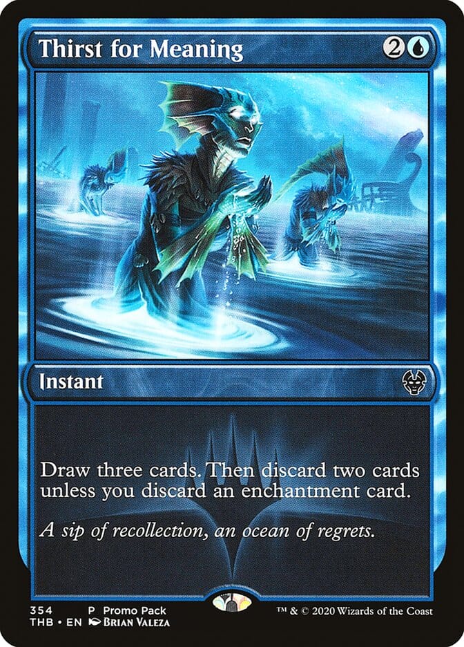 Thirst for Meaning (Promo Pack) [Theros Beyond Death Promos] MTG Single Magic: The Gathering  | Multizone: Comics And Games