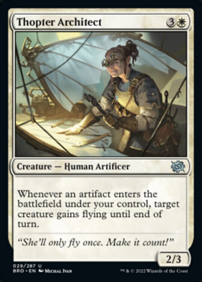 Thopter Architect [The Brothers' War] MTG Single Magic: The Gathering  | Multizone: Comics And Games