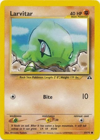 Larvitar (57/75) [Neo Discovery Unlimited] Pokemon Single Pokémon  | Multizone: Comics And Games