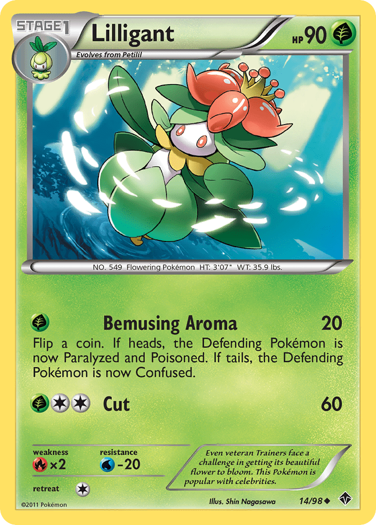 Lilligant (14/98) [Black & White: Emerging Powers] Pokemon Single Pokémon  | Multizone: Comics And Games