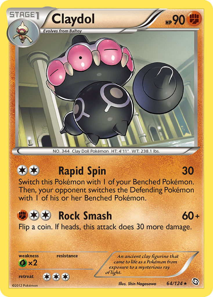 Claydol (64/124) [Black & White: Dragons Exalted] Pokemon Single Pokémon  | Multizone: Comics And Games