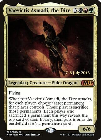 Vaevictis Asmadi, The Dire [Core Set 2019 Promos] MTG Single Magic: The Gathering  | Multizone: Comics And Games