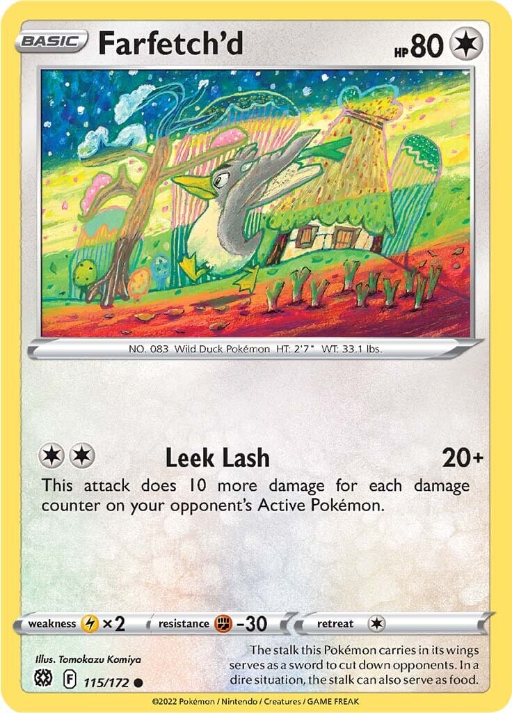 Farfetch'd (115/172) [Sword & Shield: Brilliant Stars] Pokemon Single Pokémon  | Multizone: Comics And Games