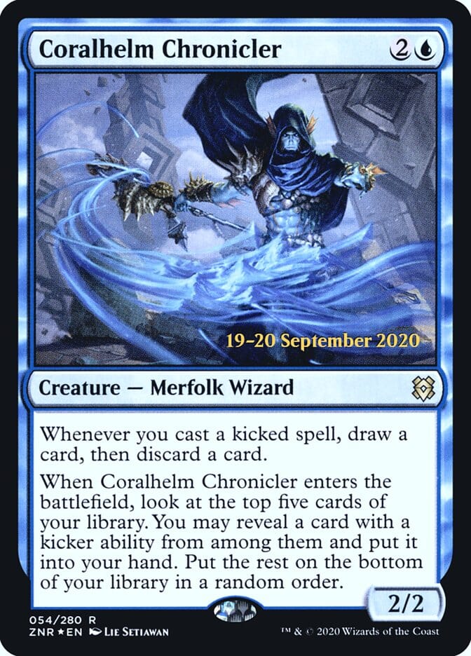 Coralhelm Chronicler [Zendikar Rising Prerelease Promos] MTG Single Magic: The Gathering  | Multizone: Comics And Games