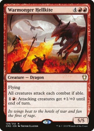 Warmonger Hellkite [Commander Anthology Volume II] MTG Single Magic: The Gathering  | Multizone: Comics And Games