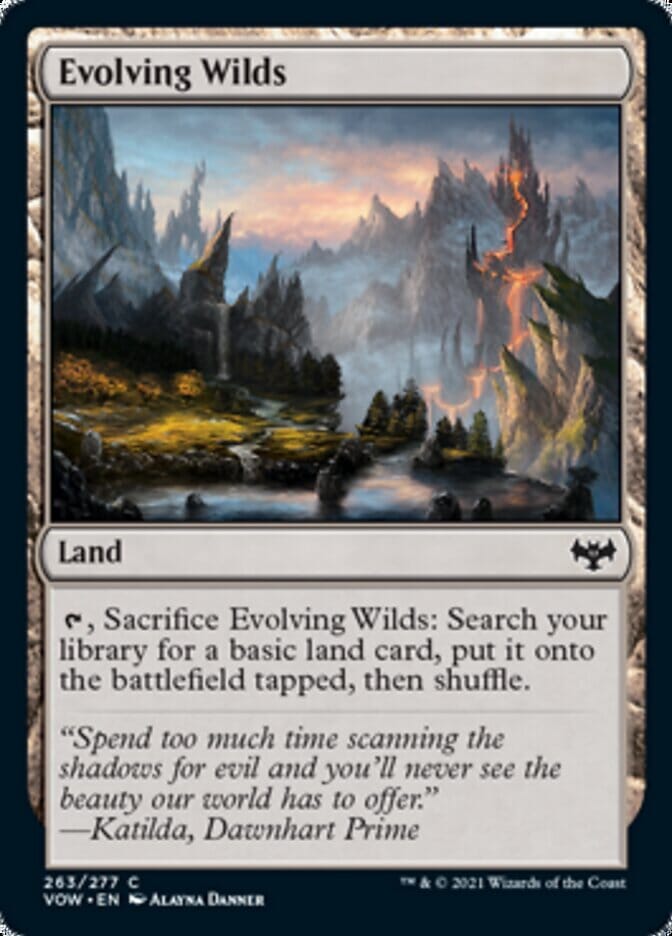Evolving Wilds [Innistrad: Crimson Vow] MTG Single Magic: The Gathering  | Multizone: Comics And Games