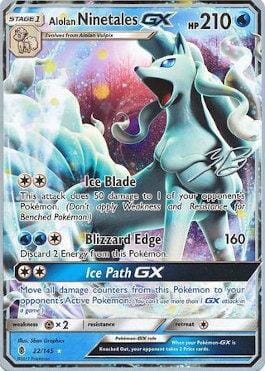 Alolan Ninetales GX (22/145) (Ice Path FTW - Zachary Bokhari) [World Championships 2017] Pokemon Single Pokémon  | Multizone: Comics And Games