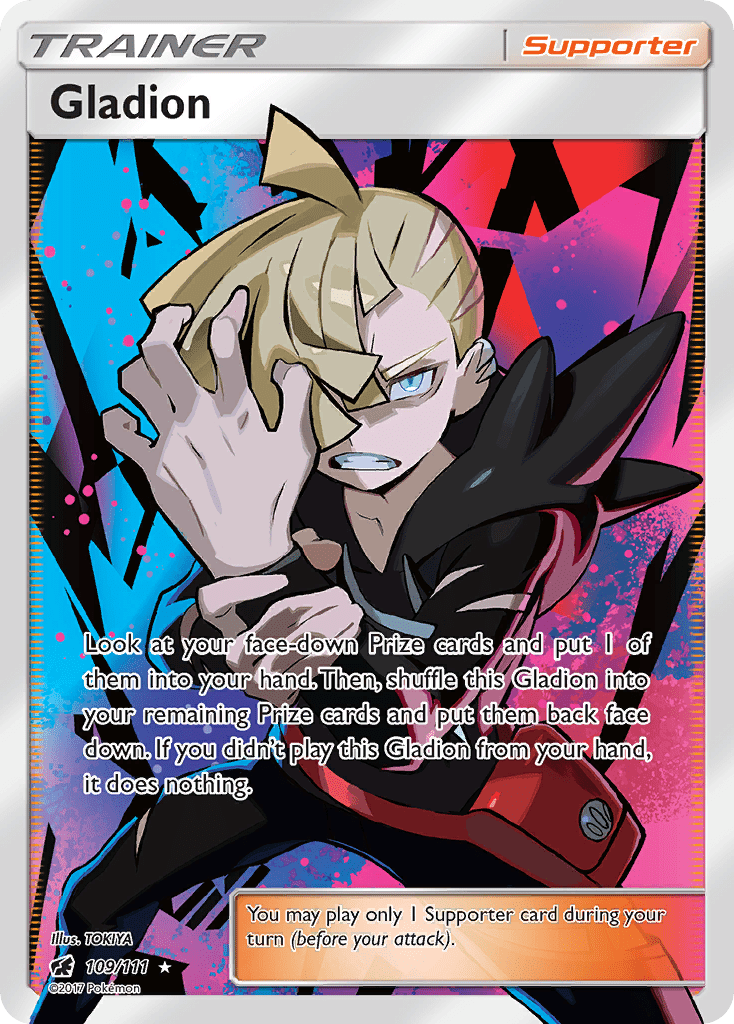 Gladion (109/111) [Sun & Moon: Crimson Invasion] Pokemon Single Pokémon  | Multizone: Comics And Games