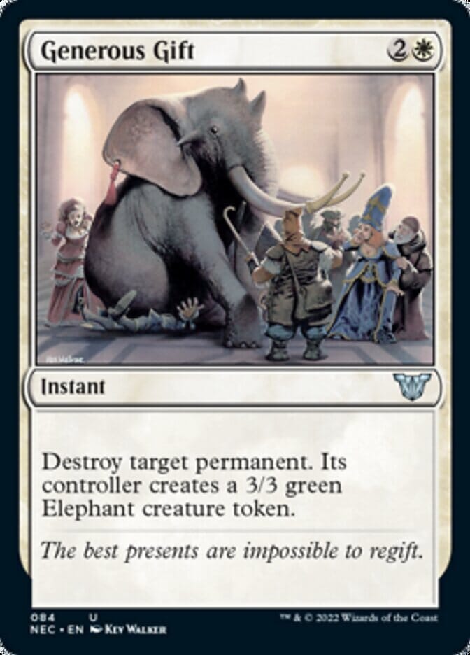 Generous Gift [Kamigawa: Neon Dynasty Commander] MTG Single Magic: The Gathering  | Multizone: Comics And Games