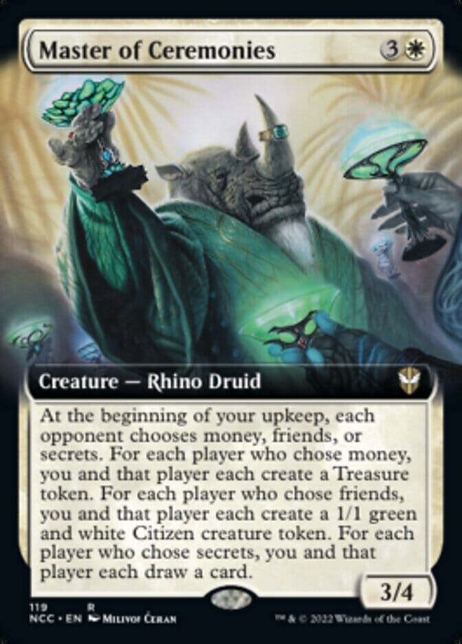 Master of Ceremonies (Extended Art) [Streets of New Capenna Commander] MTG Single Magic: The Gathering  | Multizone: Comics And Games