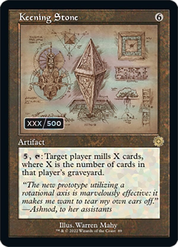 Keening Stone (Retro Schematic) (Serial Numbered) [The Brothers' War Retro Artifacts] MTG Single Magic: The Gathering  | Multizone: Comics And Games