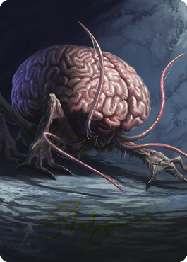 Intellect Devourer Art Card (Gold-Stamped Signature) [Commander Legends: Battle for Baldur's Gate Art Series] MTG Single Magic: The Gathering  | Multizone: Comics And Games