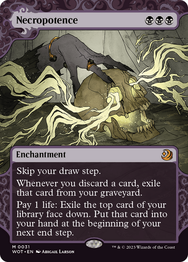 Necropotence [Wilds of Eldraine: Enchanting Tales] MTG Single Magic: The Gathering  | Multizone: Comics And Games