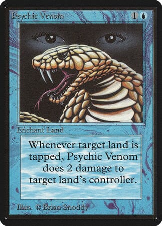 Psychic Venom [Limited Edition Beta] MTG Single Magic: The Gathering  | Multizone: Comics And Games