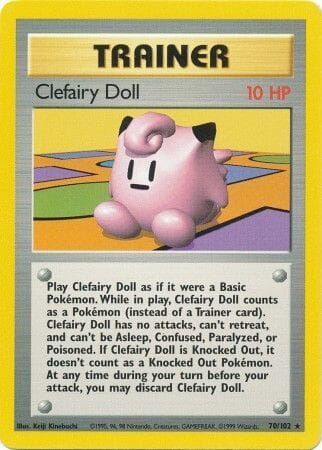 Clefairy Doll (70/102) [Base Set Unlimited] Pokemon Single Pokémon  | Multizone: Comics And Games