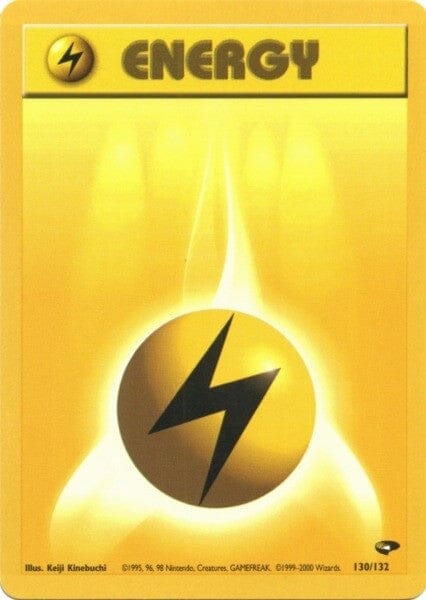 Lightning Energy (130/132) [Gym Challenge Unlimited] Pokemon Single Pokémon  | Multizone: Comics And Games
