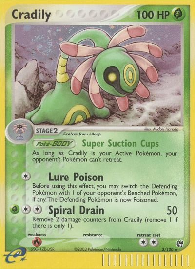 Cradily (3/100) [EX: Sandstorm] Pokemon Single Pokémon  | Multizone: Comics And Games