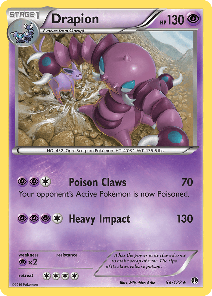 Drapion (54/122) [XY: BREAKpoint] Pokemon Single Pokémon  | Multizone: Comics And Games