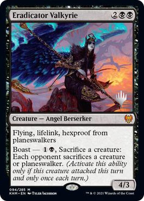 Eradicator Valkyrie [Kaldheim Promo Pack] MTG Single Magic: The Gathering  | Multizone: Comics And Games