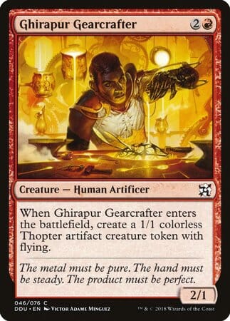 Ghirapur Gearcrafter [Duel Decks: Elves vs. Inventors] MTG Single Magic: The Gathering  | Multizone: Comics And Games