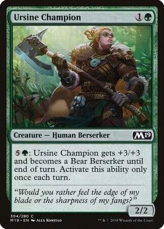 Ursine Champion [Core Set 2019] MTG Single Magic: The Gathering  | Multizone: Comics And Games