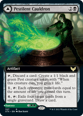 Pestilent Cauldron // Restorative Burst (Extended) [Strixhaven: School of Mages] MTG Single Magic: The Gathering  | Multizone: Comics And Games