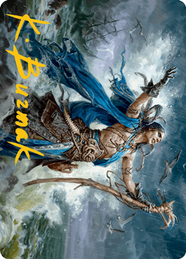 Lier, Disciple of the Drowned Art Card (Gold-Stamped Signature) [Innistrad: Midnight Hunt Art Series] MTG Single Magic: The Gathering  | Multizone: Comics And Games