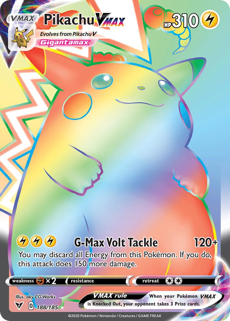 Pikachu VMAX (188/185) [Sword & Shield: Vivid Voltage] Pokemon Single Pokémon  | Multizone: Comics And Games