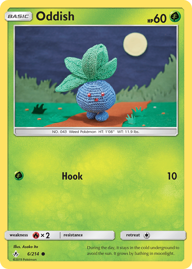 Oddish (6/214) [Sun & Moon: Unbroken Bonds] Pokemon Single Pokémon  | Multizone: Comics And Games